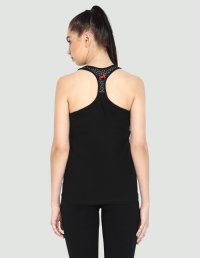 Dhriti Racerback Tank India Ink Black