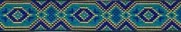 メキシカンモチーフ（ブルー）（4cm幅）