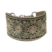 【即納：6.5cm幅　３5サイズ（priy Collection）インドリボンハーフチョーク０80】