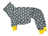 ■即納：ウィペットMサイズ/　7分袖星柄ロンパース（連結ニットグレースター）