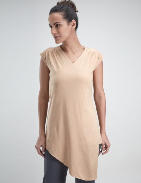 画像2: Mayur Wrap Front Top Sand (2)